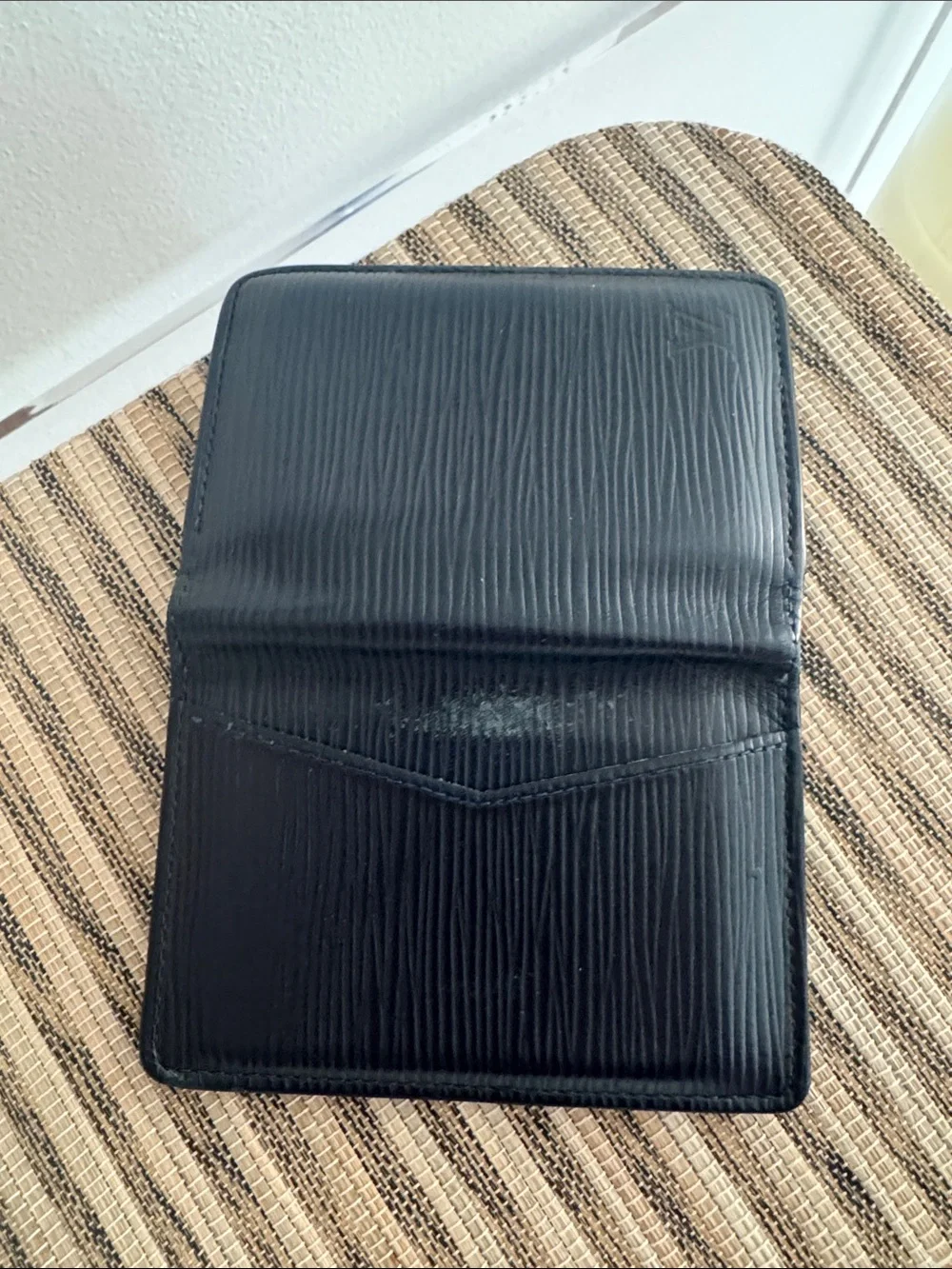 Vintage Louis Vuitton Epi Navy Bi-Fold Wallet